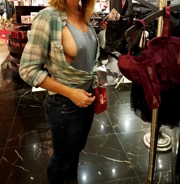 Out Shopping With The Wife At Victoria Secret